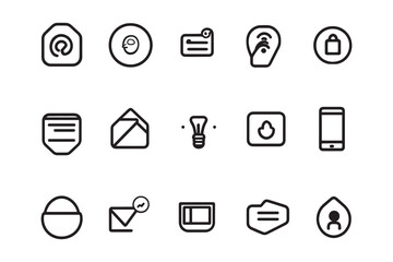 Simple line art of user icon