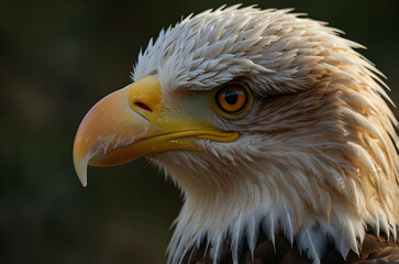 Obraz premium Bald Eagle Side view