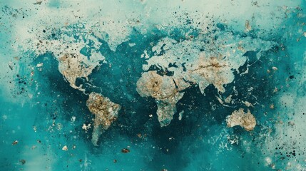 Global pollution impacting our world's geography.