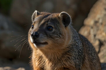 Naklejka premium Majestic Rock Hyrax