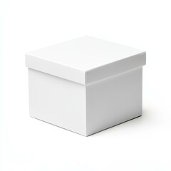 A spacious storage box designed for decluttering, featuring a clean white aesthetic for any decor style.