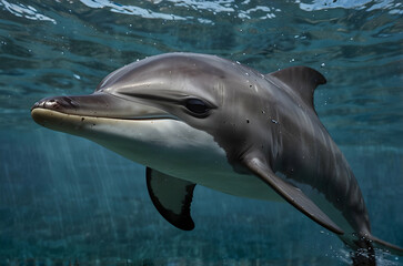 Naklejka premium Spinner Dolphin Close-Up