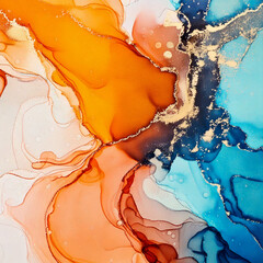 Fototapeta premium Alcohol Ink Abstract Art