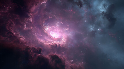 Fototapeta premium Mystical Dark Fantasy Galaxy in Shadows, Space photography, Universe, Nebulae