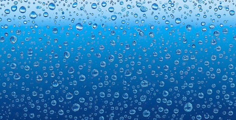 Water Droplets: A Serene Blue Gradient Texture