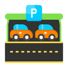 Covered parking Icon