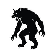 Werewolf Claws Tearing Through Silhouette