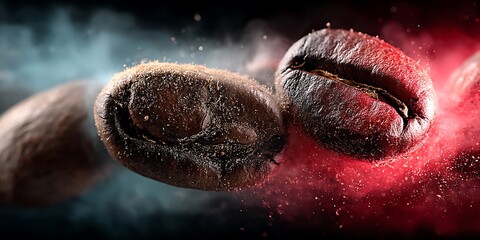Obraz premium Coffee Beans in Motion
