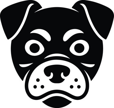 recommend clip art: Dog Head Silhouette Vector | Pet Face Clipart Set Minimal Dog Face Outline | Puppy Head Icon Collection