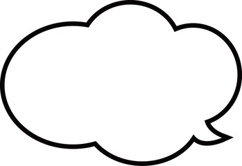 モコモコした、かわいい吹き出し