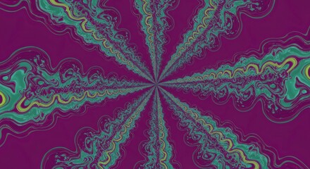 A vibrant and mesmerizing abstract design, showcasing symmetrical patterns and a rich color palette, creating a visually captivating experience.