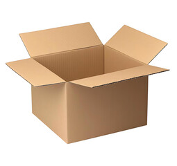 open cardboard box