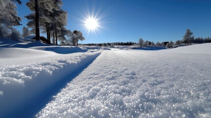 Snowy winter landscape