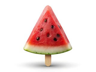 Cute Watermelon Popsicle Silhouette Summer Isolated