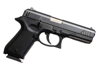 pistol gun isolated on transparent background