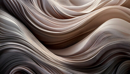 Obraz premium 流れるような曲線