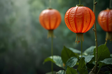 Obraz premium Bold Chinese Lantern Focus