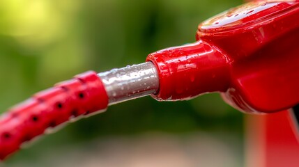 Naklejka premium Red object in focus