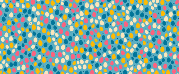 colorful Easter eggs background pattern illustration