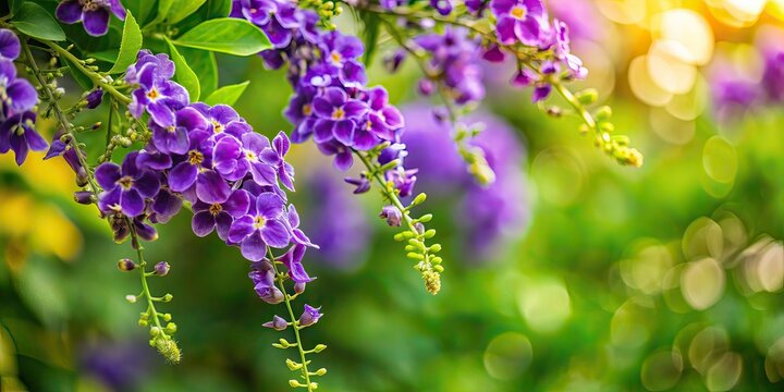 Duranta Erecta Flower Chain - Lush Bloom Close-up
