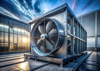 Evapco Ventilation System, Industrial Engineering, Large Air Handling Unit, Modern Design, High-Tech