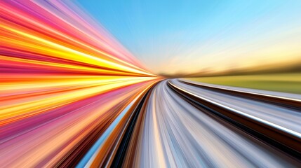 Speed track abstract motion
