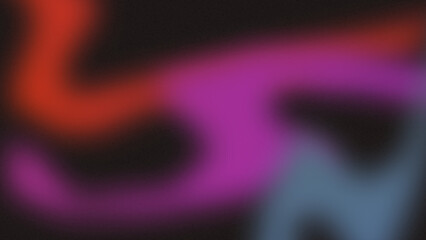 Abstract Neon Light Pattern in Dark Background