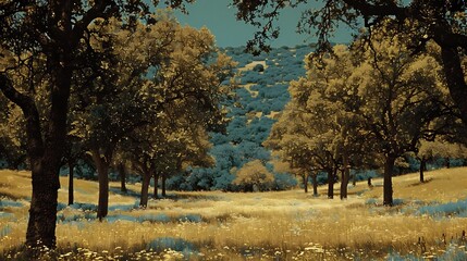 Deep a Mediterranean forest at dawn foraging for edible plants among ancient trees becomes an art form connecting humans to natures bounty and ancient wisdom