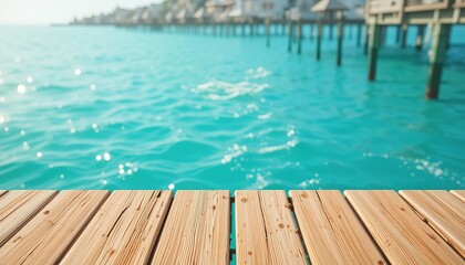 Tranquil Wooden Pier by the Water