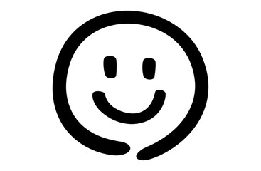 シンプルな笑顔のベクターイラスト ニコちゃんマーク