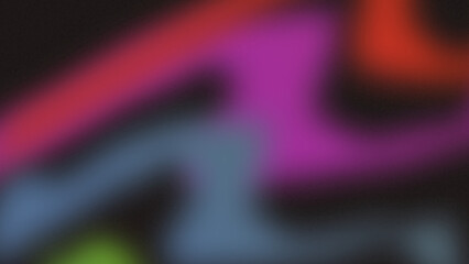 Neon Abstract Blur with Multicolor Streaks