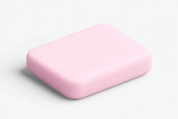 Light pink rectangular bar of soap