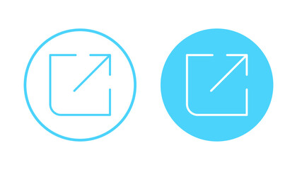 External link icon vector. link sign and symbol. hyperlink symbol