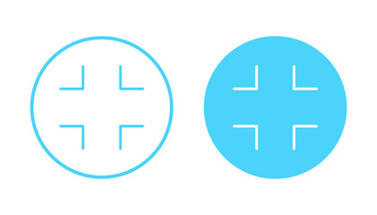 Obraz premium Fullscreen Icon vector. Expand to full screen sign and symbol. Arrows symbol