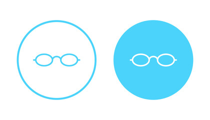 Glasses icon vector. Glasses sign and symbol