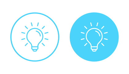 Lamp icon vector. Light bulb sign and symbol. idea symbol.