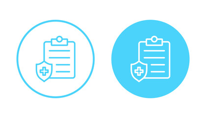 Medical insurance icon vector. health insurance sign and symbol