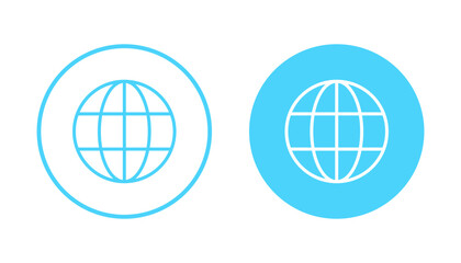 Web icon vector. go to web sign and symbol. web click icon. Global search icon