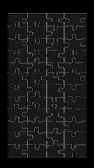 Interlocking Puzzle Pattern on Dark Backdrop Creates a Mysterious Texture