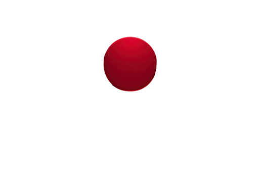 Red circle, white isolate background