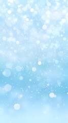 Obraz premium Light Blue Bokeh Background Sparkling Winter Snow