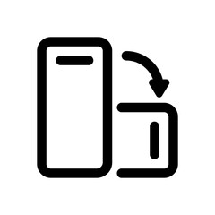 A phone with a flip cover and a small card slot. The phone is black and white