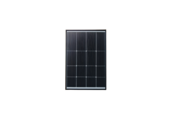 Solar panel on white isolated background