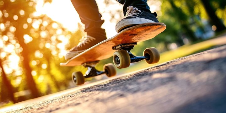 action photo of skateboarding -