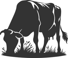 Cow vector silhouette