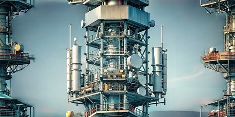 Macro Cell Tower, Close-up, Engineering, Technology, Detail, Structure, Digital, Modern, Communication, Antenna, Network,  Wireless,  Telecommunication,  Urban,  Cityscape,  Metal,  Circuit,  High-Tec