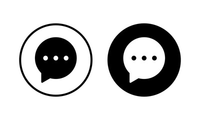 Chat icon vector illustration. speech bubble sign and symbol. comment icon. message