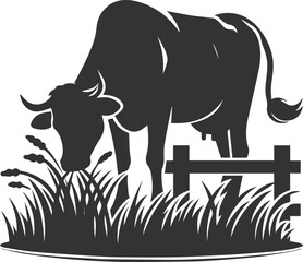 Cow vector silhouette