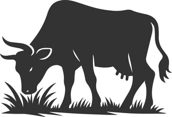 Cow vector silhouette