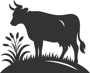 Cow vector silhouette